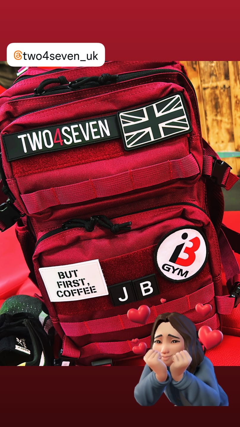 Customer photo review of TWO4SEVEN 25L Gym Backpack - Burgundy