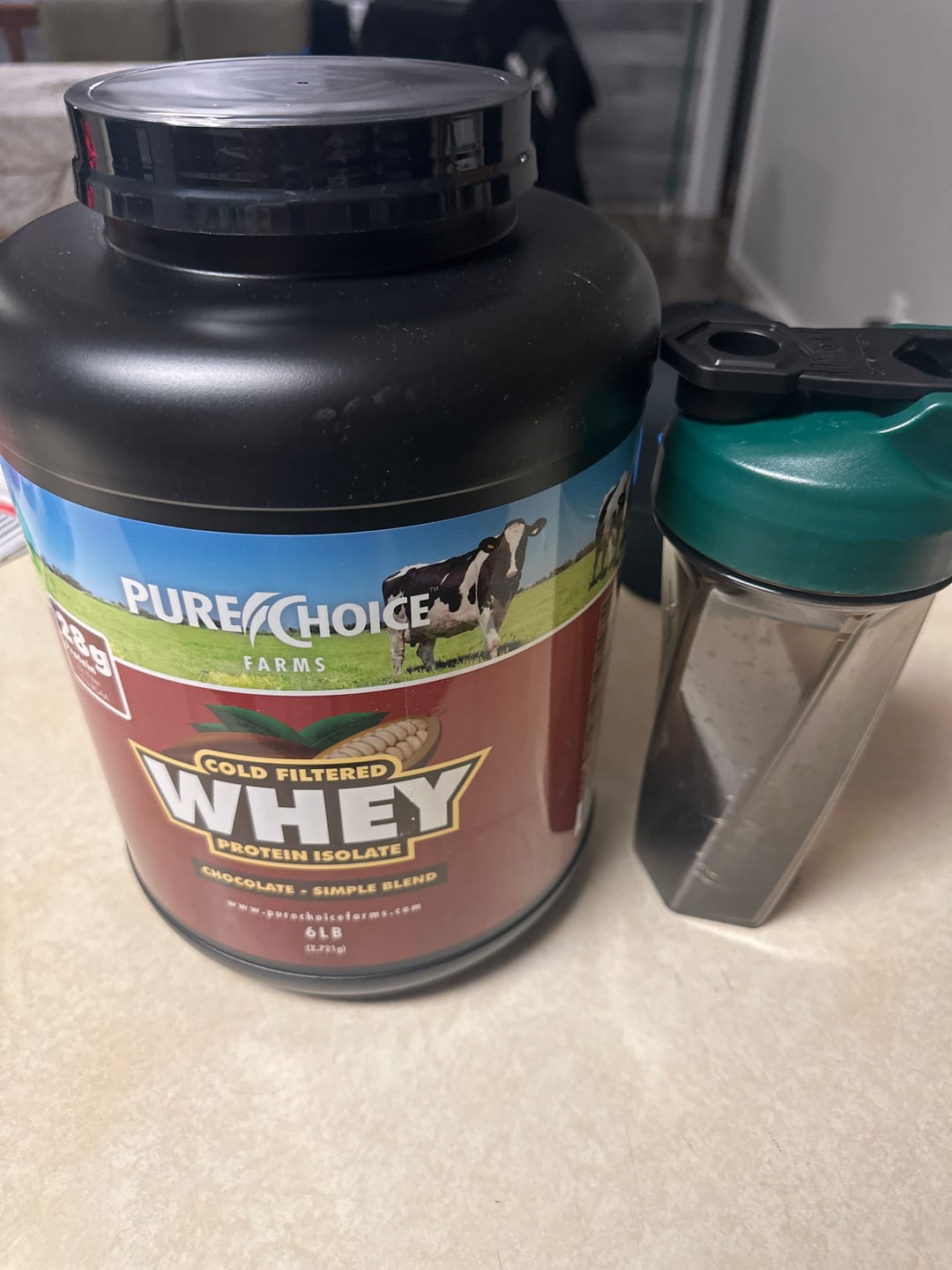 Customer photo review of Whey Protein Isolate Chocolate