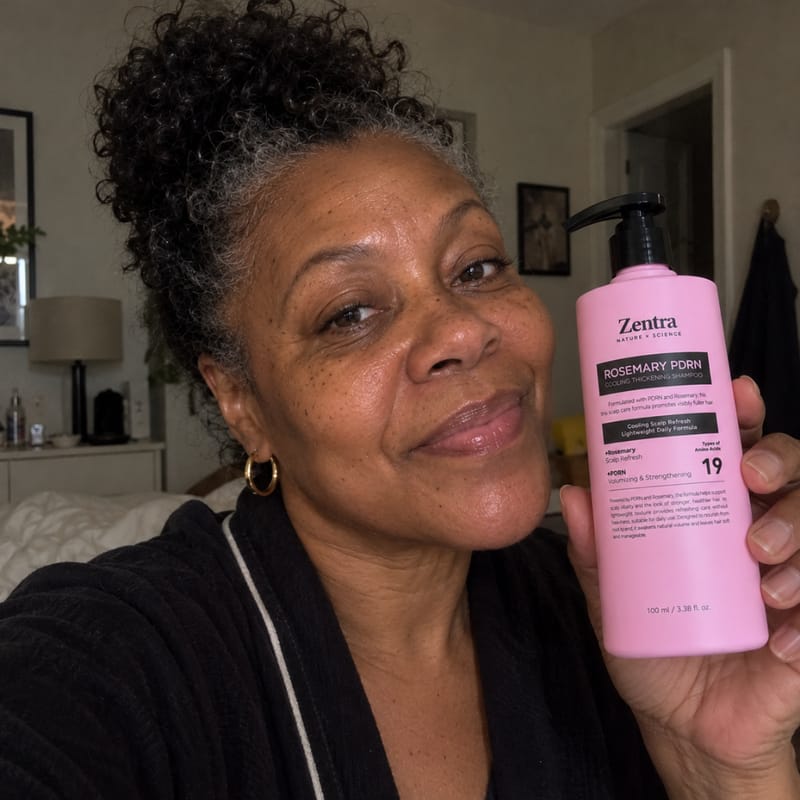 Customer photo review of Rosemary PDRN Shampoo