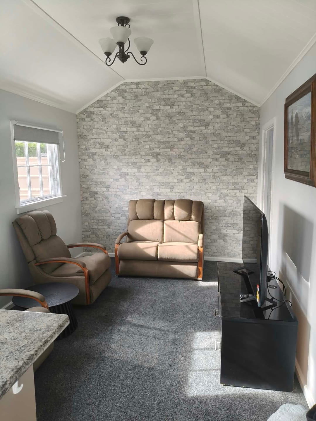 Customer photo review of Princess Street Brick Wallpaper - Anaglypta - Grey