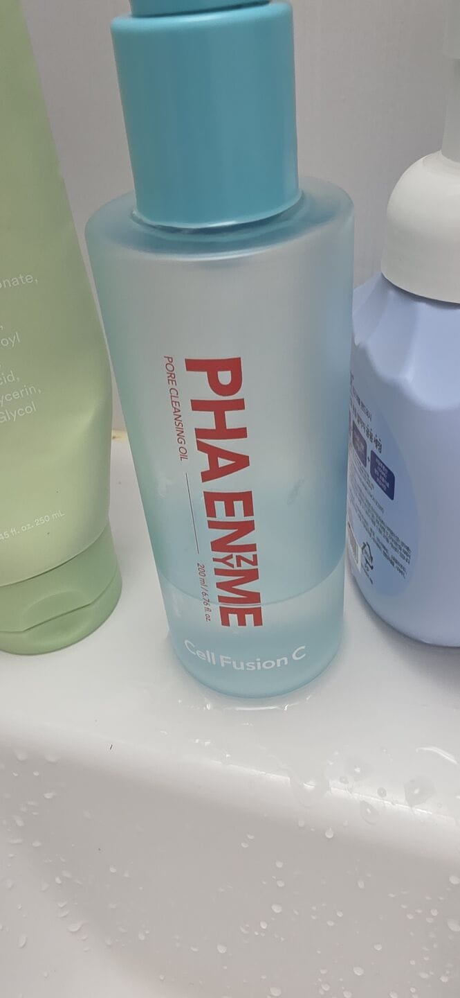 Customer photo review of PHA Enzyme Pore Cleansing Oil