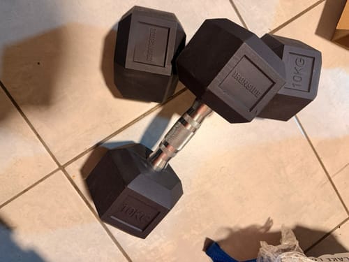 Customer photo review of Mancuerna Hexagonal (2.5 a 50 kg) IRONSIDE