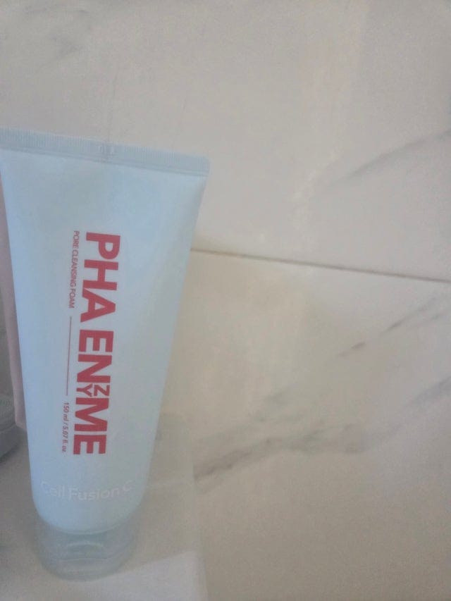 Customer photo review of PHA Enzyme Pore Cleansing Foam