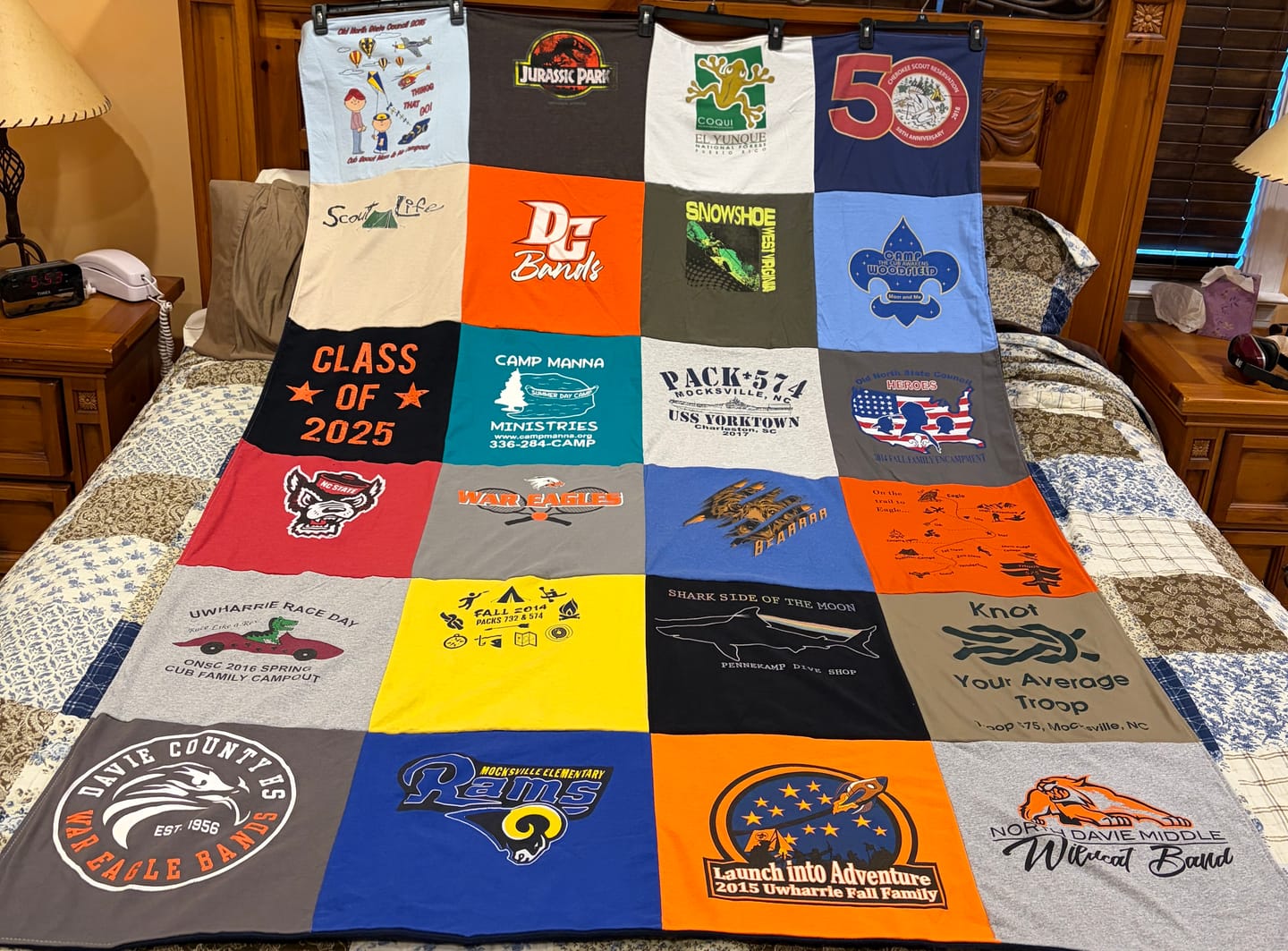 Customer photo review of Project Repat T-Shirt Quilt