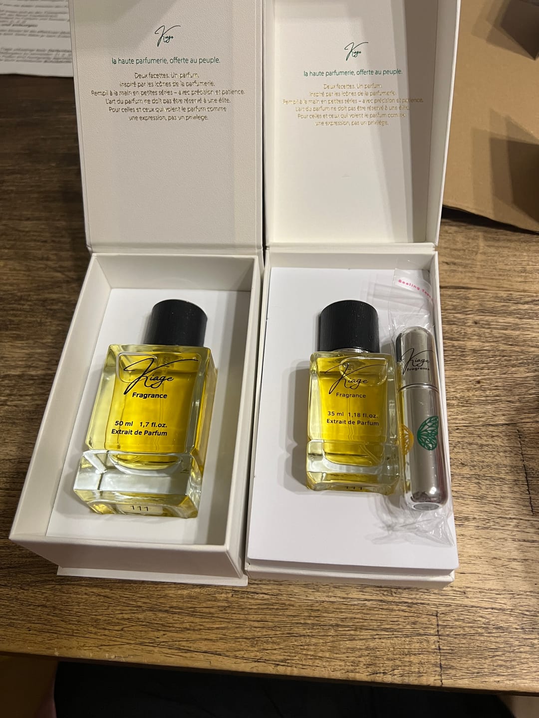 Customer photo review of 1x 35ml | 1x 50ml