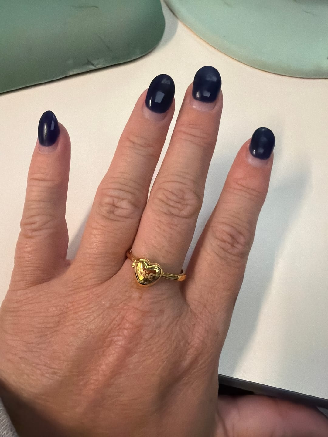 Customer photo review of Heart Locket Ring