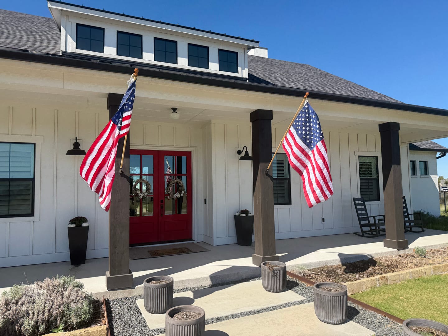 Customer photo review of 3' x 5' American Flag Set