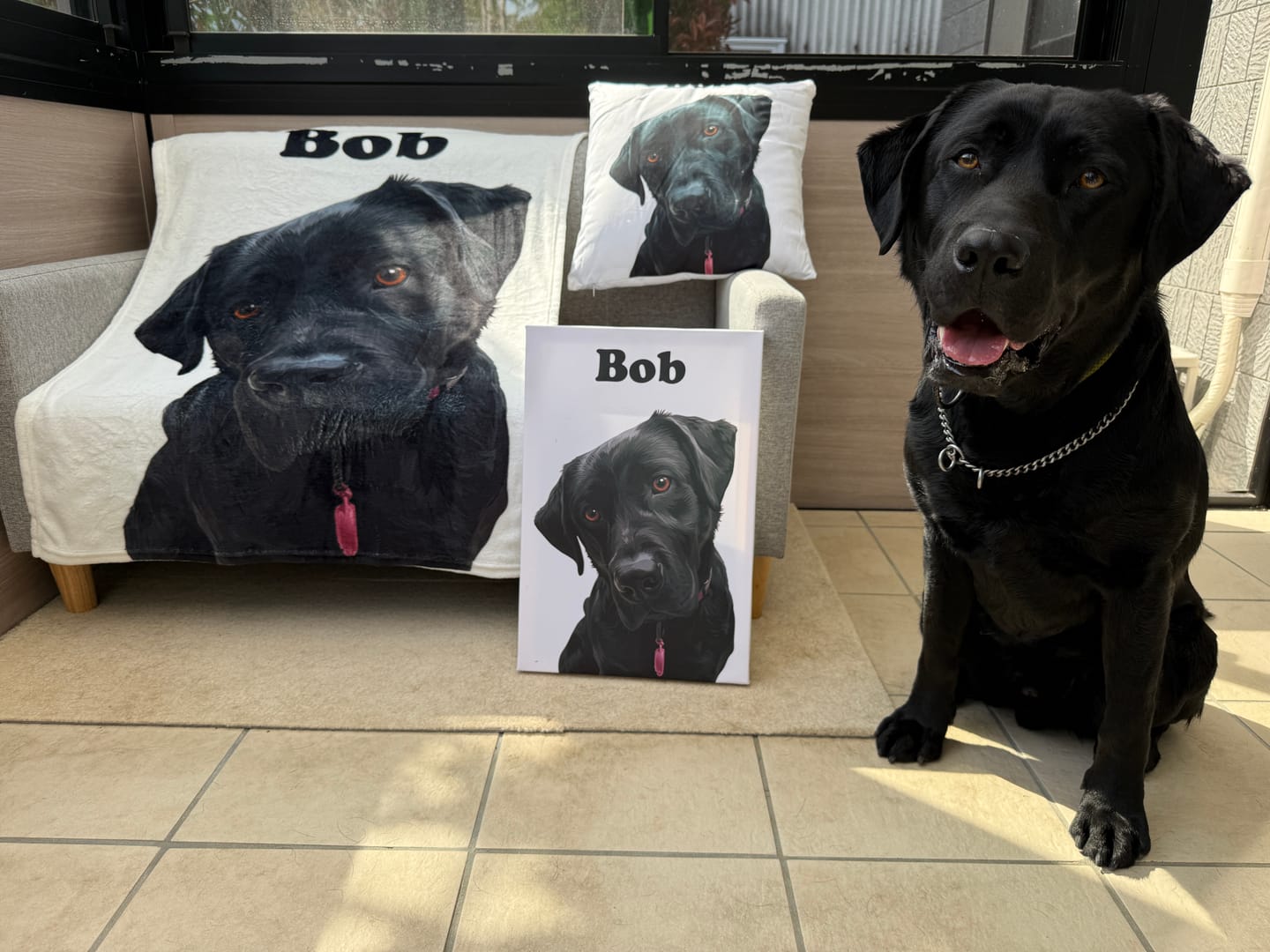 Customer photo review of Petcanva©オーダーメイド ペット似顔絵【5点セット】