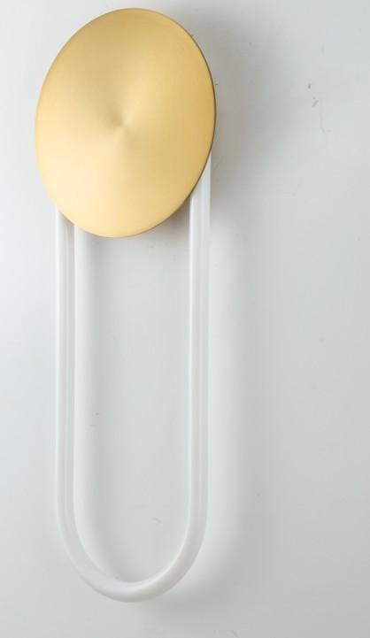 Customer photo review of Curved LED Tube Wall Light, Round Disc Mount, Wall Sconce