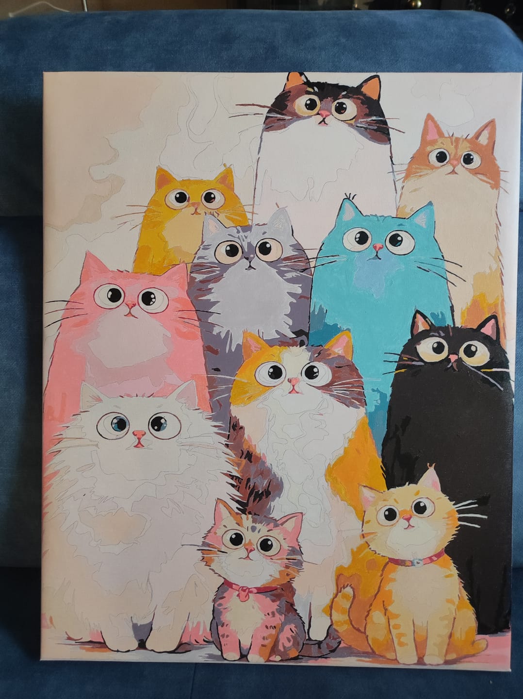 Customer photo review of Malen nach Zahlen - Zauberhafte Katzenbande
