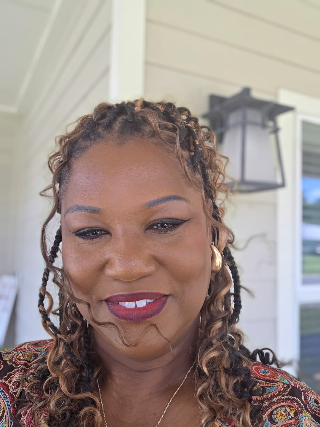 Customer photo review of #4/#27/#30 Mix Color Blend Deep Wave Bulk Human Braiding Hair