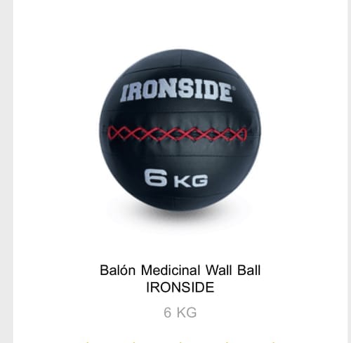Customer photo review of Balón Medicinal Wall Ball IRONSIDE