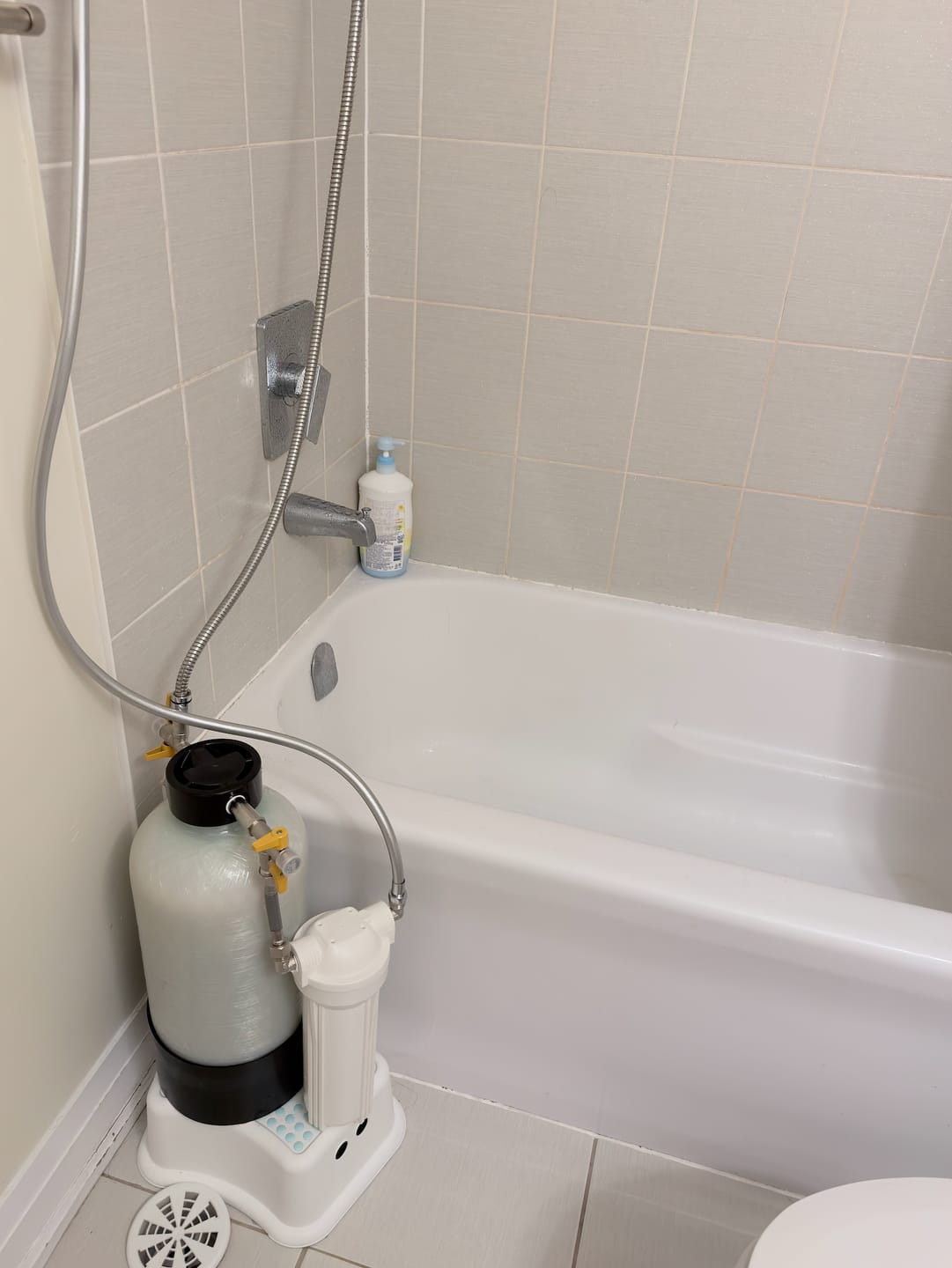 Customer photo review of Shower Water Softener System for Hard Water