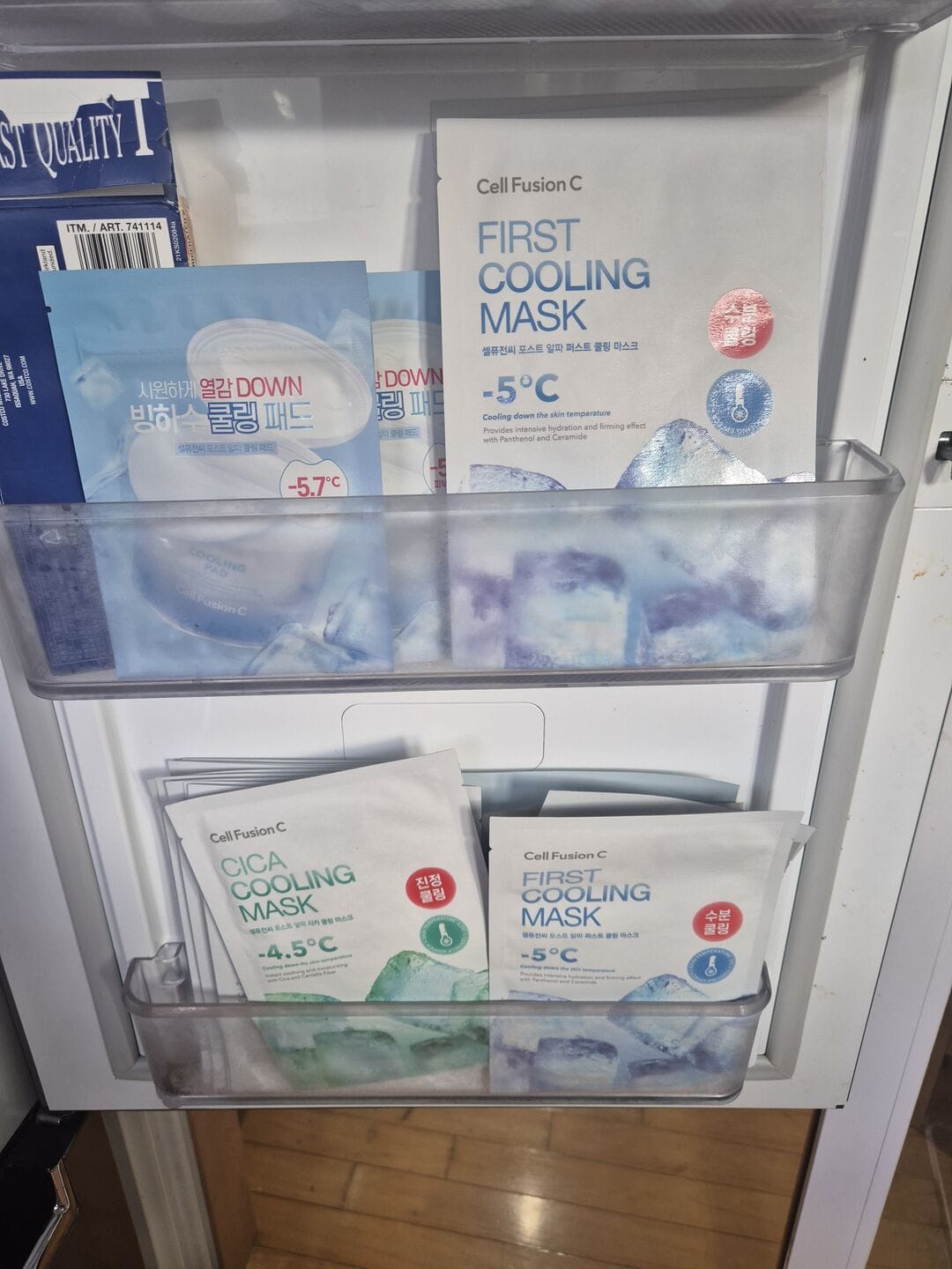 Customer photo review of Post Alpha First Cooling Mask (5 sheets)