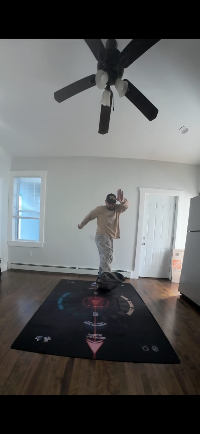 Customer photo review of Butter-IT Snowboard Training Mat