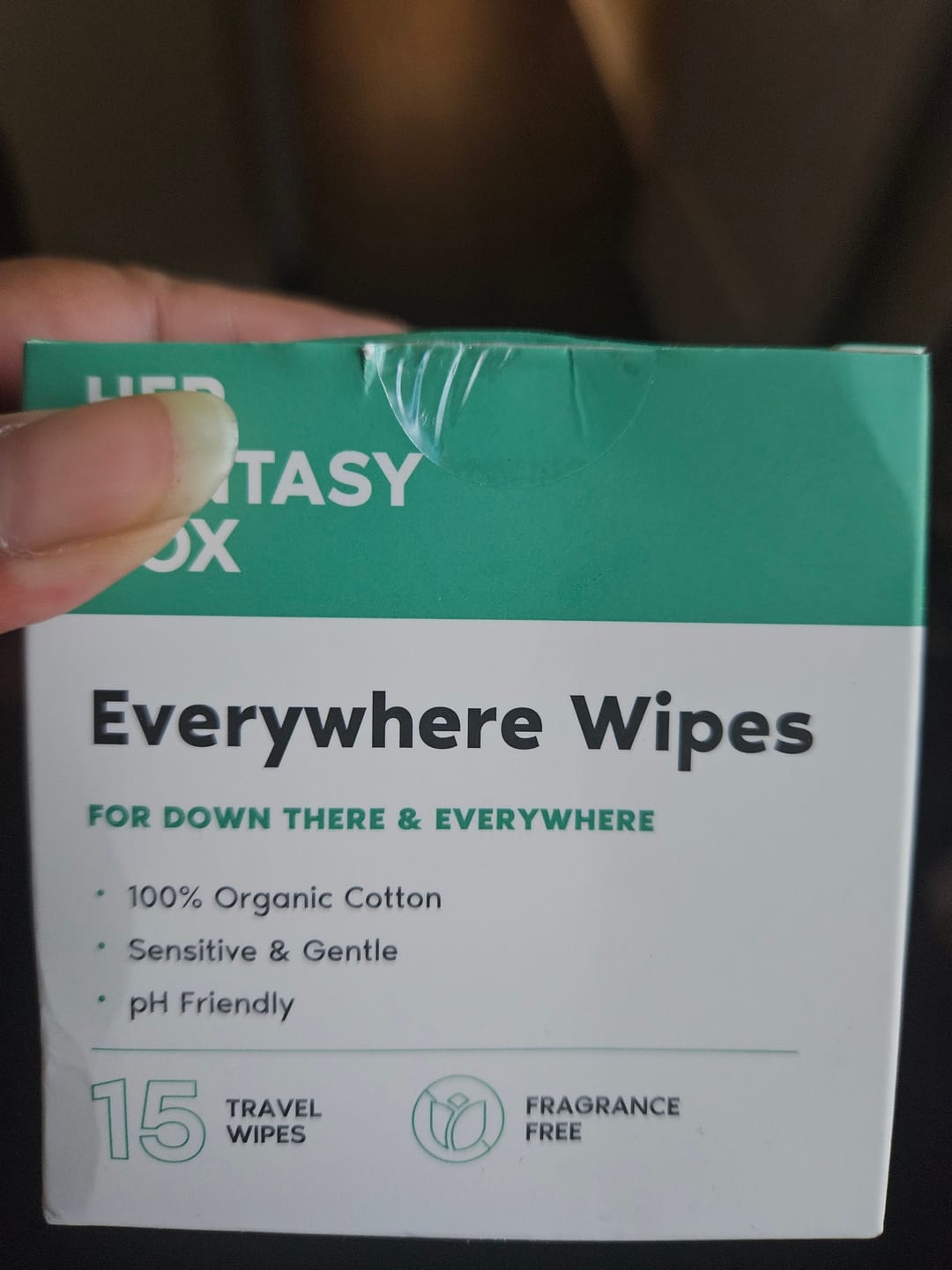 Customer photo review of Everywhere Wipes - Odor Removing Travel Wipes