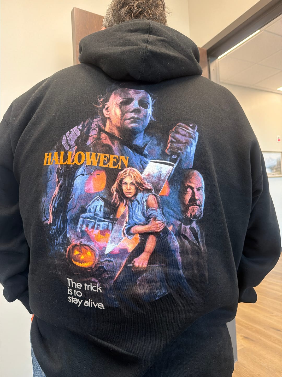 Customer photo review of HALLOWEEN: DEATH HAS COME HOME - T-SHIRT (COMFORT COLORS)