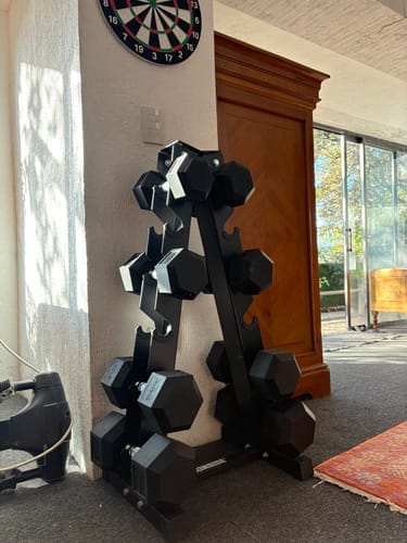 Customer photo review of Rack de Almacenamiento Mancuernas Triangular IRONSIDE