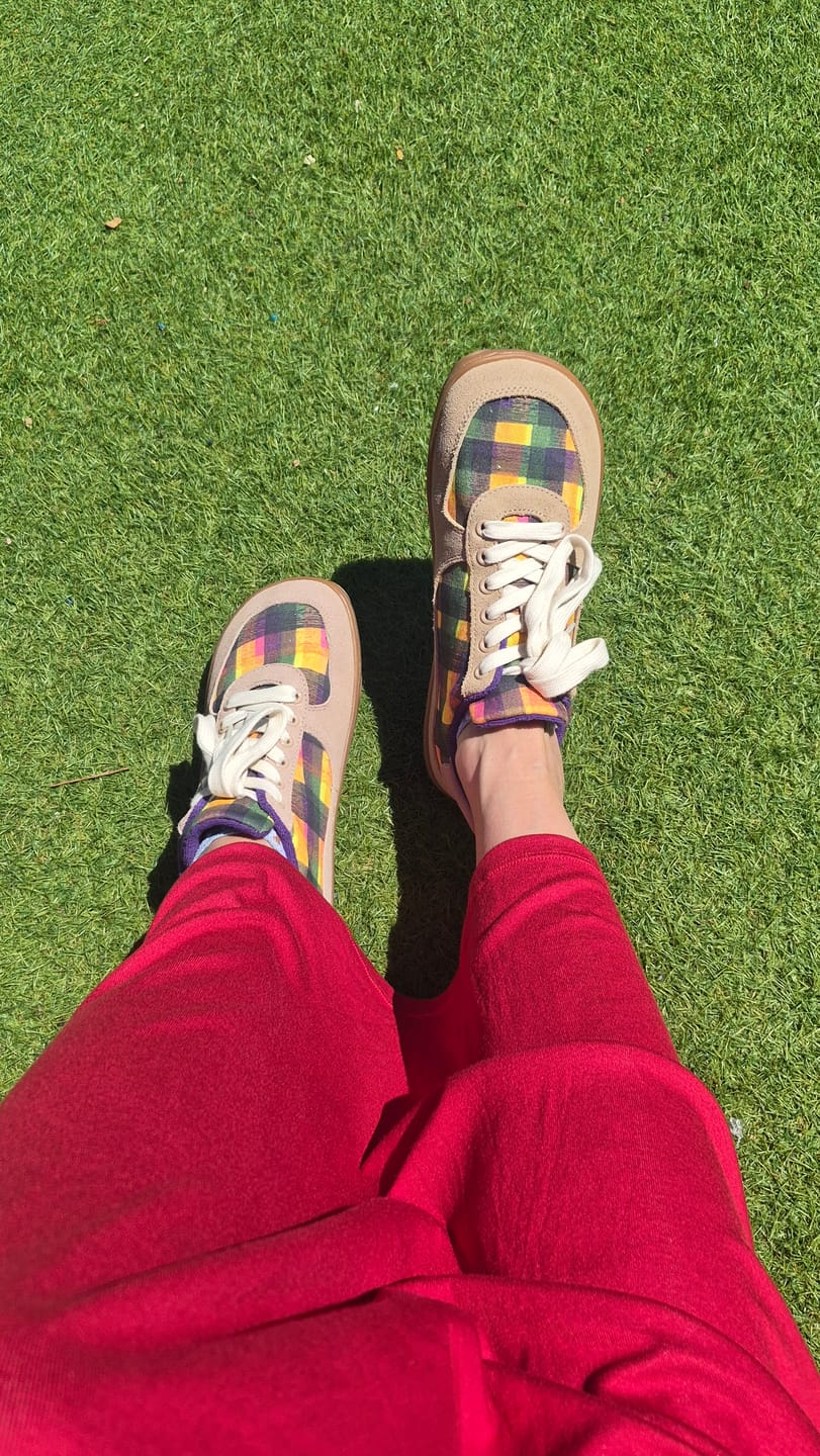 Customer photo review of IMPERFECTS FUNKY CHECKS | SNEAKERS - ADULTS