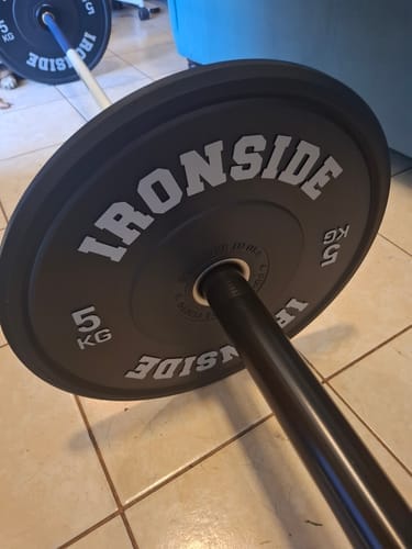 Customer photo review of Disco Olímpico Pro Bumper IRONSIDE (5 a 25 KG)