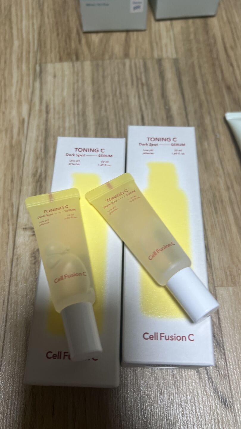 Customer photo review of Toning C Dark Spot Serum