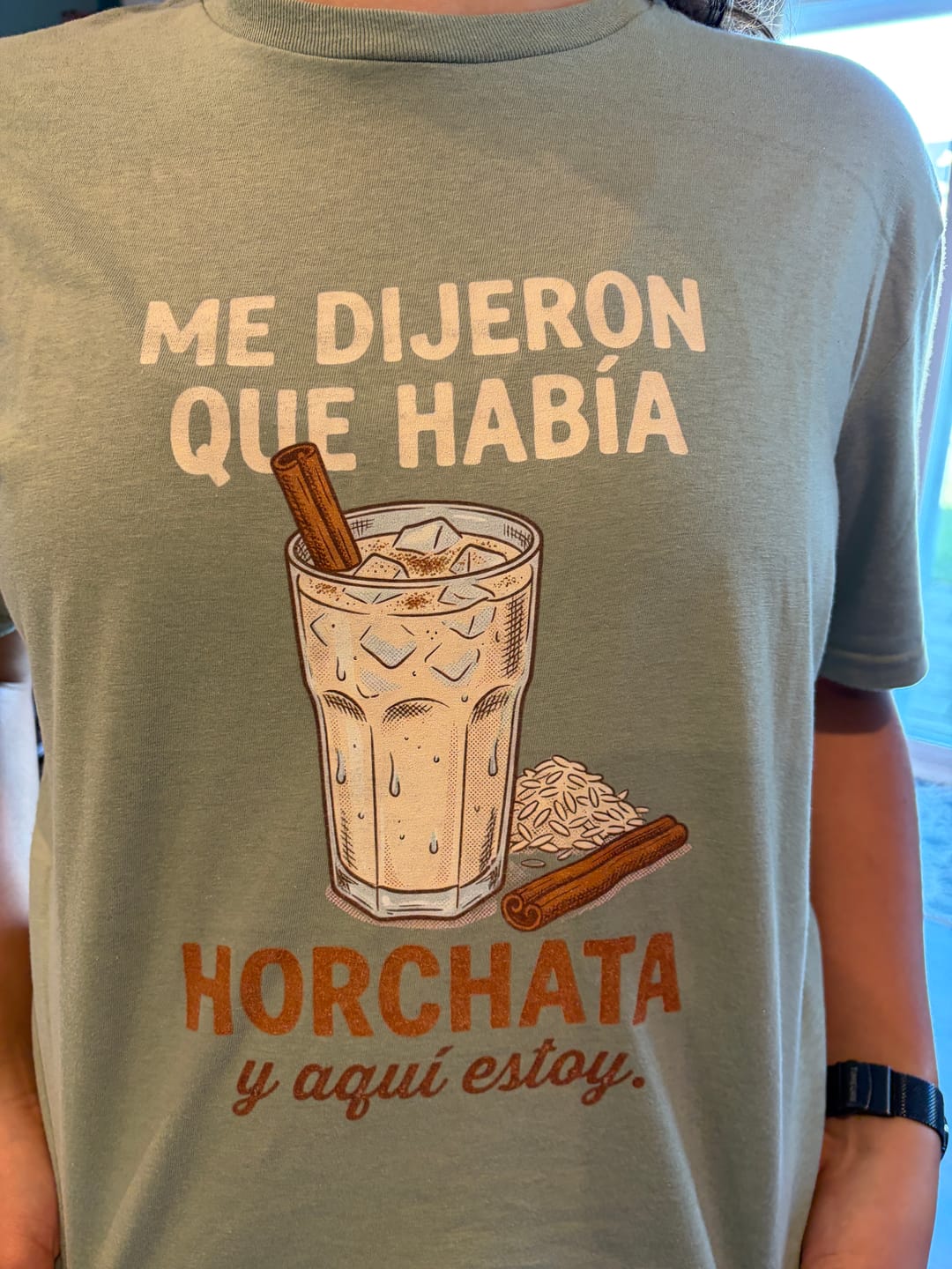Customer photo review of Había Horchata Softstyle T-Shirt