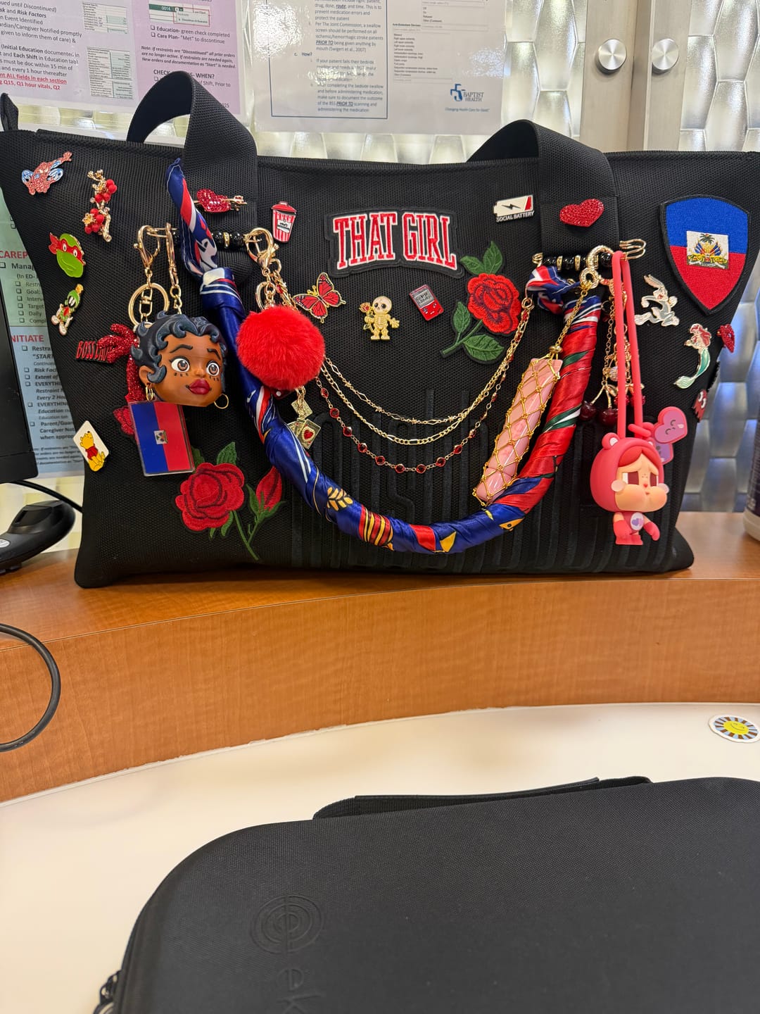 Customer photo review of "Curly Temple" Toy Collectible Bag Charm