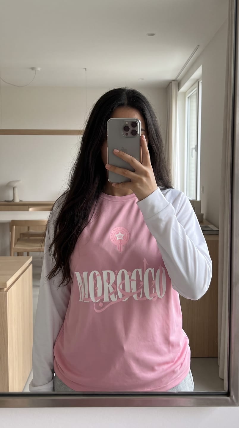 Customer photo review of Morocco Pink/White