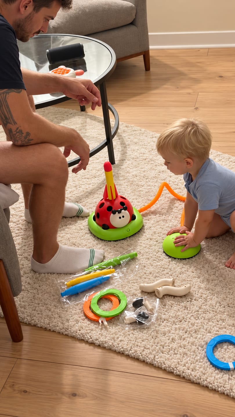 Customer photo review of Juego activo 3 en 1 para niños