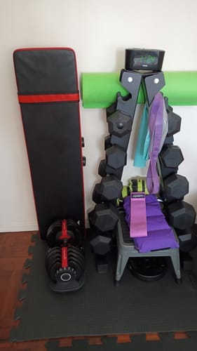 Customer photo review of Rack de Almacenamiento Mancuernas Triangular IRONSIDE