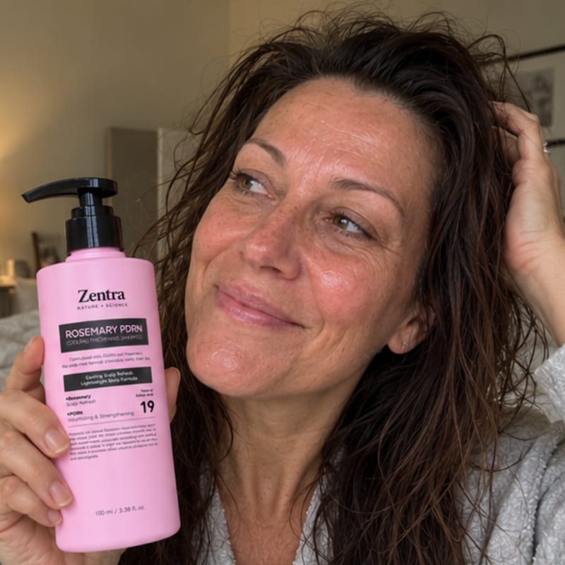 Customer photo review of Rosemary PDRN Shampoo