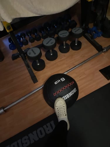 Customer photo review of Balón Medicinal Wall Ball IRONSIDE