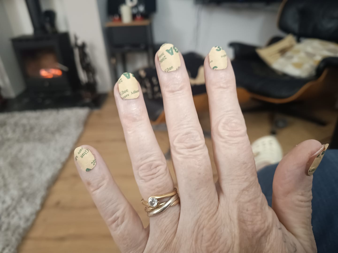 Customer photo review of Glue Stickers V2