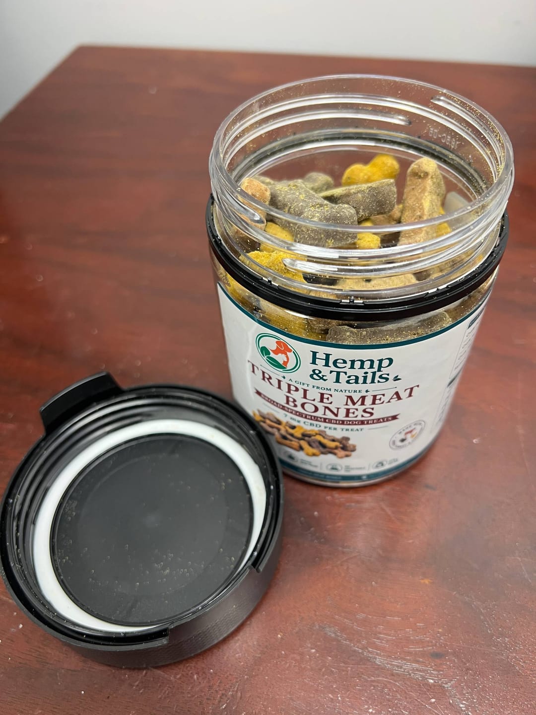 Customer photo review of Hemp & Tails Triple Meat Bones - CBD Dog Treats