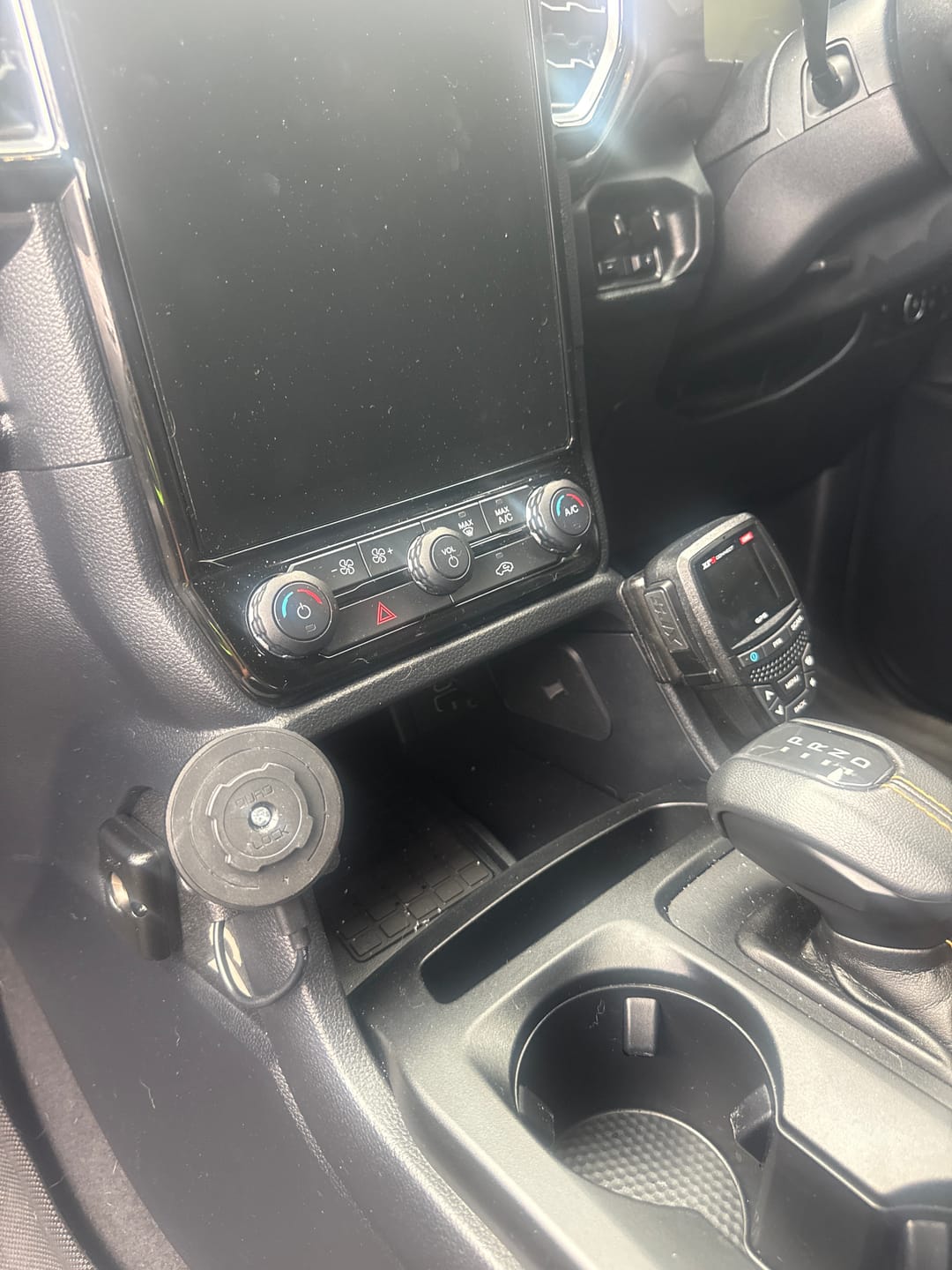 Customer photo review of UHF Handpiece Mount - Ford Ranger NextGen & Super Duty & Everest - Centre Console
