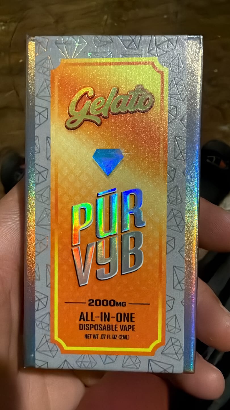 Customer photo review of PUR VYB - 2G THCa Live Resin - Gelato (Hybrid)
