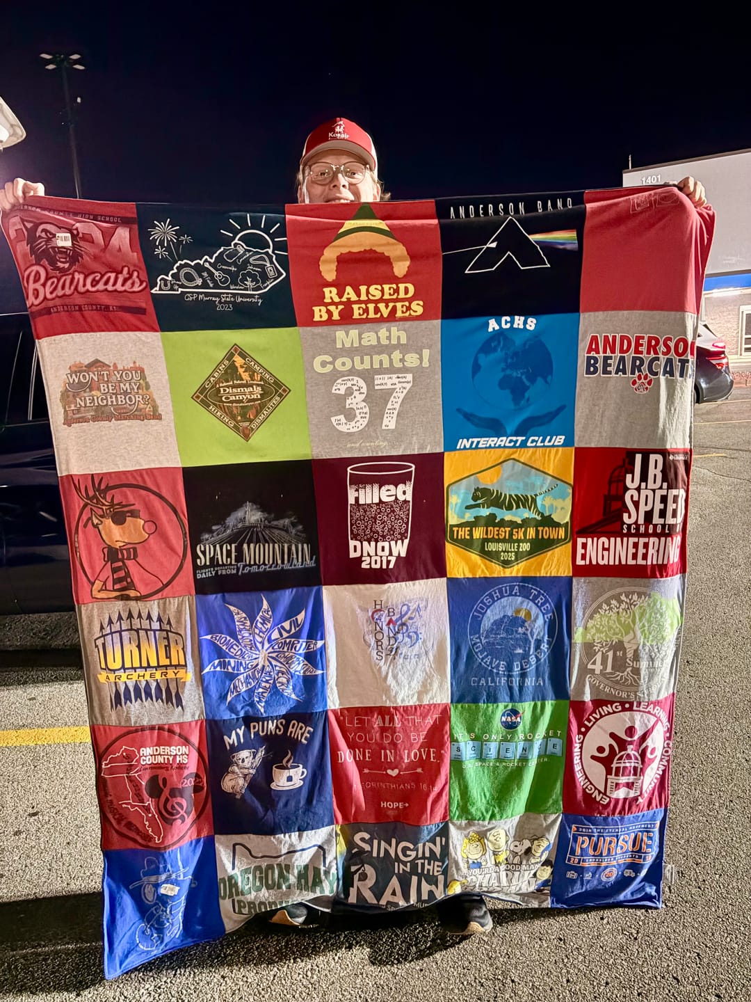 Customer photo review of Project Repat T-Shirt Quilt