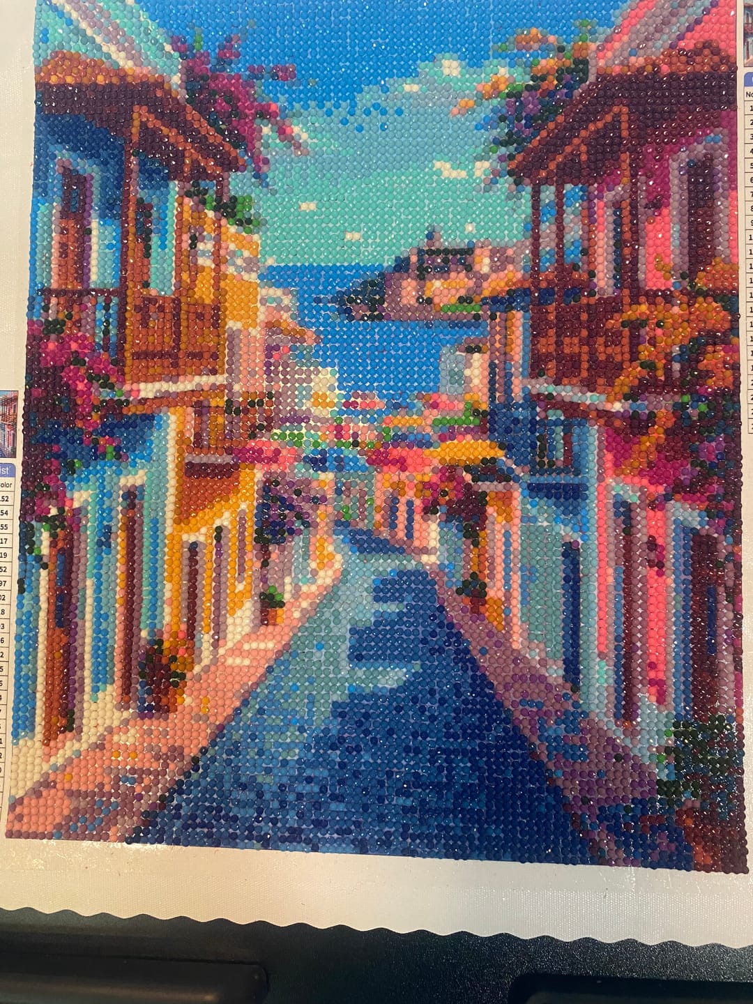 Customer photo review of Old San Juan, Puerto Rico (Diamond Painting)