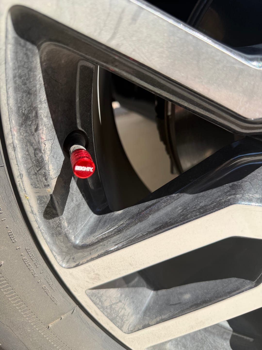 Customer photo review of 80Eighty® Red Valve Stem Caps