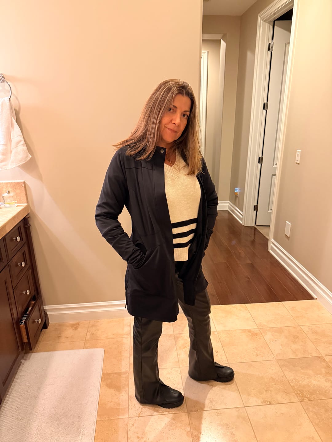 Customer photo review of Carefree Long Vest