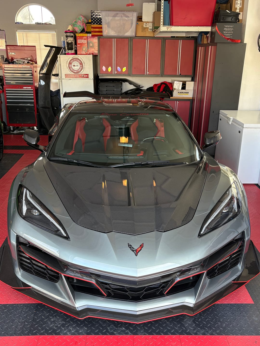 Customer photo review of C8 Corvette Z06 Real Carbon Fiber Front Bumper Grille Trims | Cover or Direct Replacement (2023+)