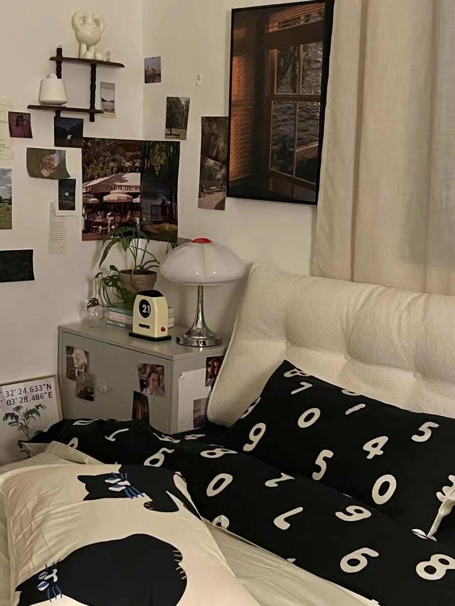 Customer photo review of Chrome Table Lamp, Glass Accents on Metal Base, Plug In