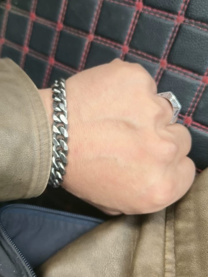 Customer photo review of Cuban Chain Bracelet