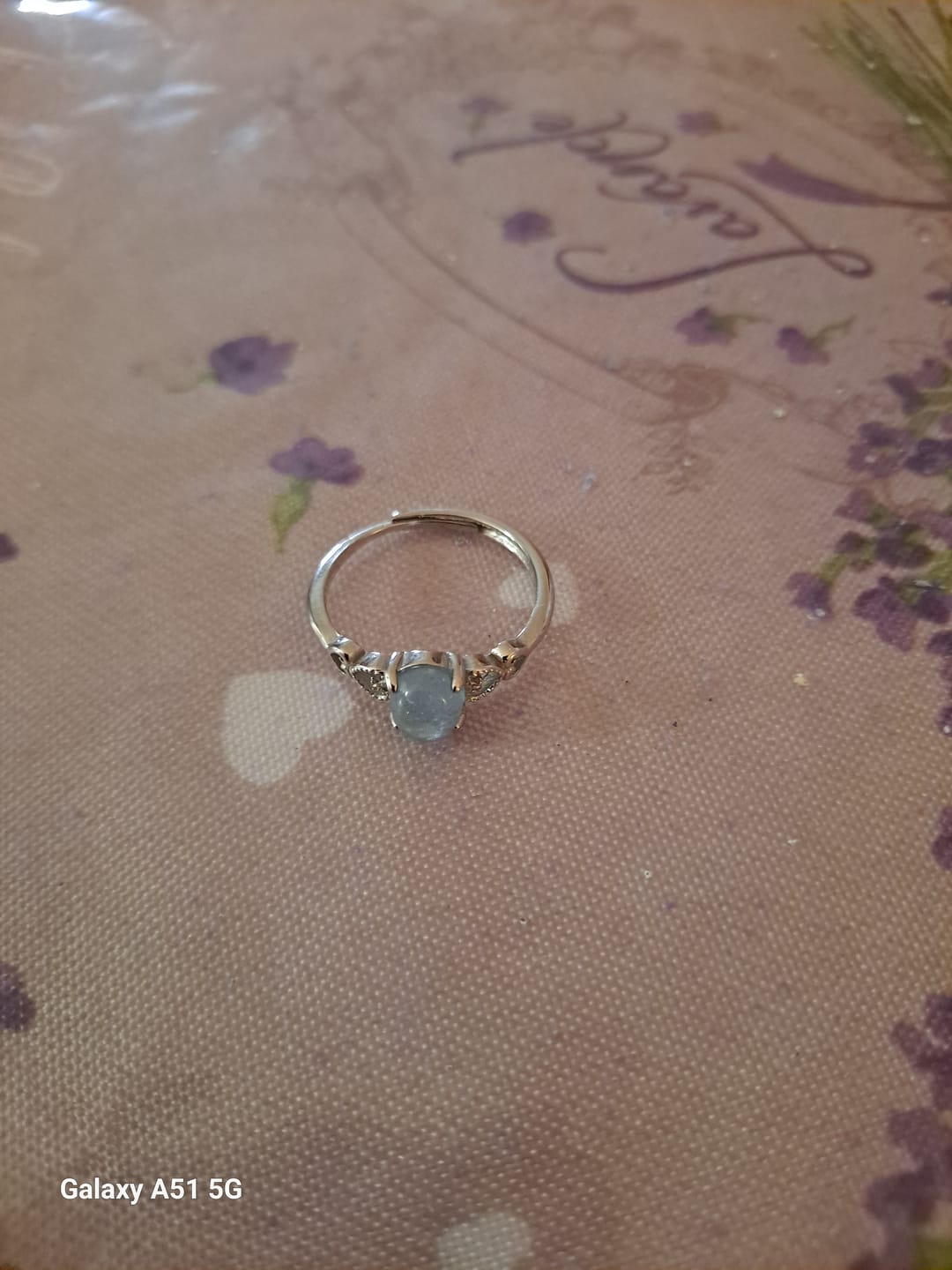 Customer photo review of Bracelet "Bonheur" en Aigue-Marine