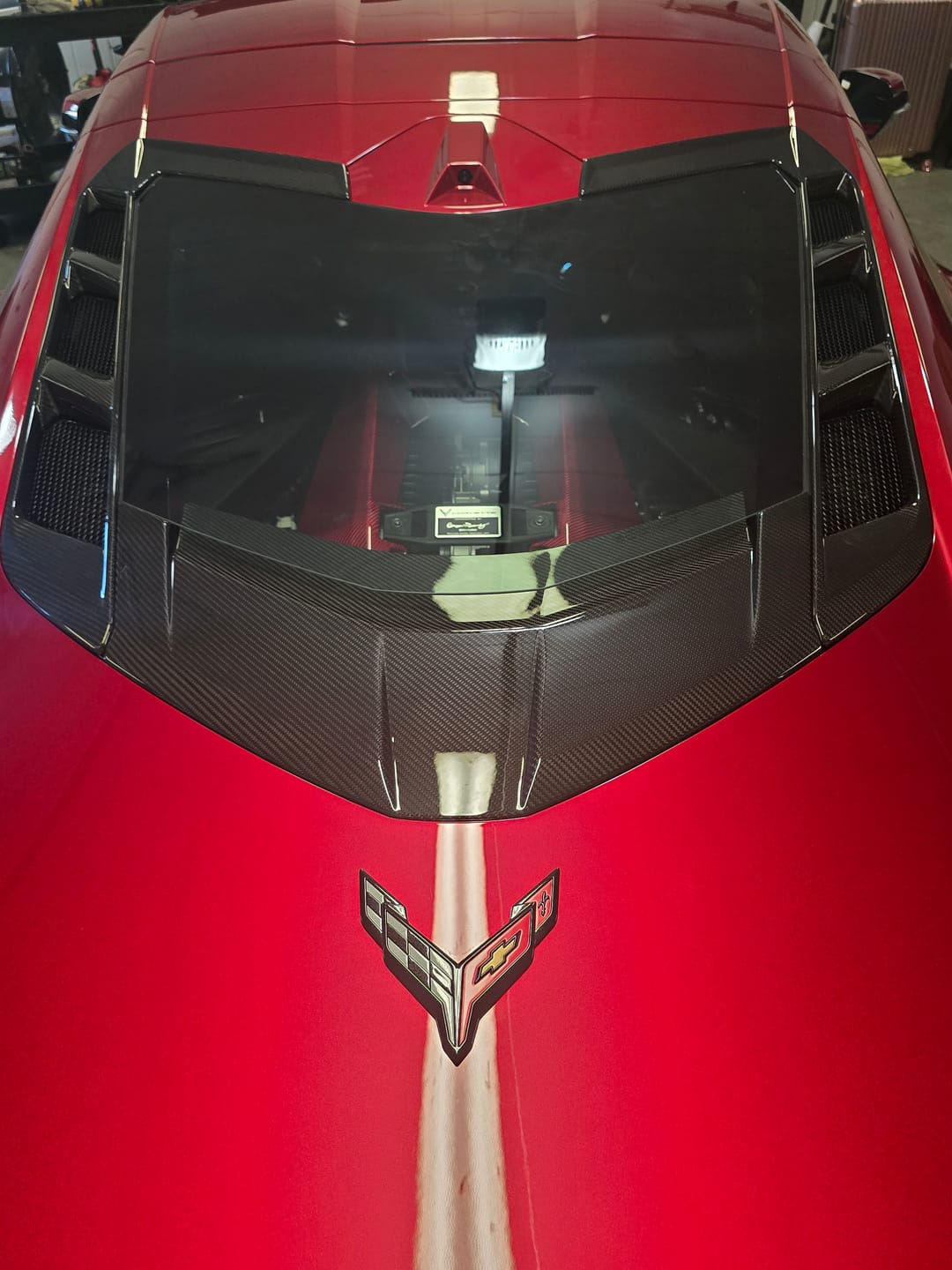 Customer photo review of C8 Corvette Real Carbon Fiber Rear Hatch Vent Covers | Exterior Upgrade (2020–2027)