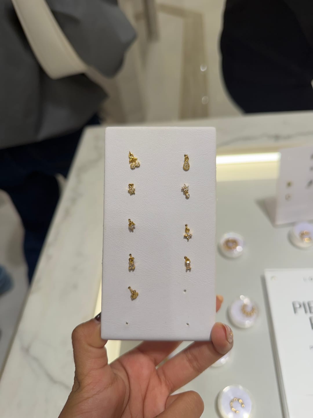 Customer photo review of Arete Estrella Con Zirconia Colgante Acero Inoxidable
