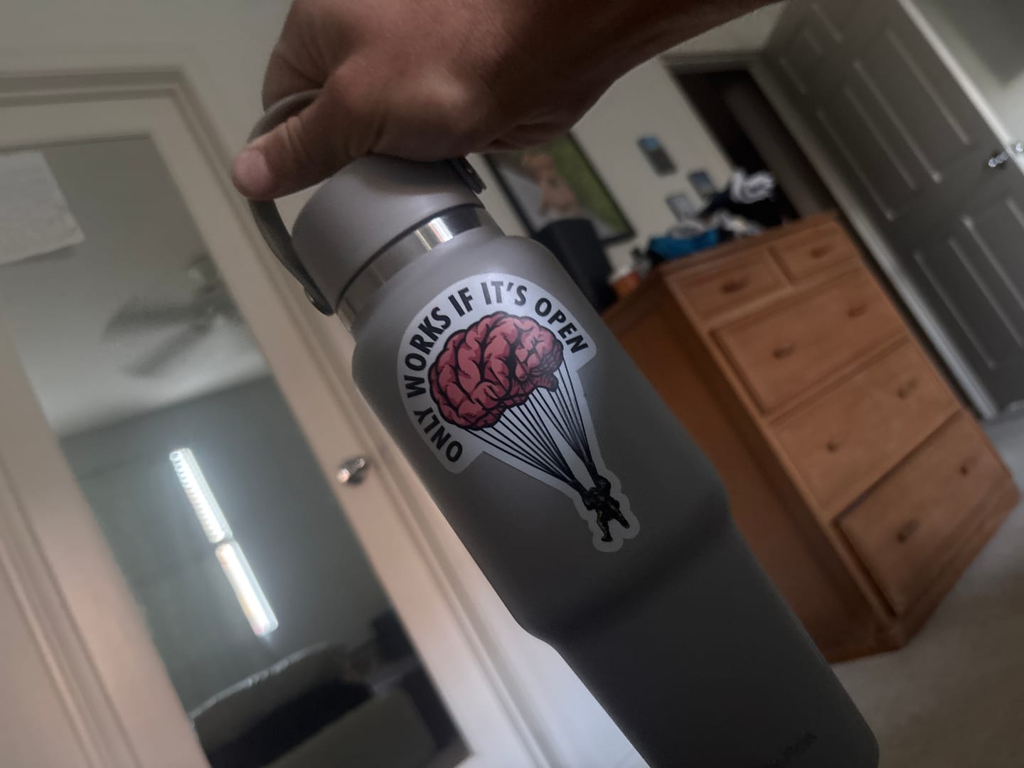 Customer photo review of Open Minds Sticker