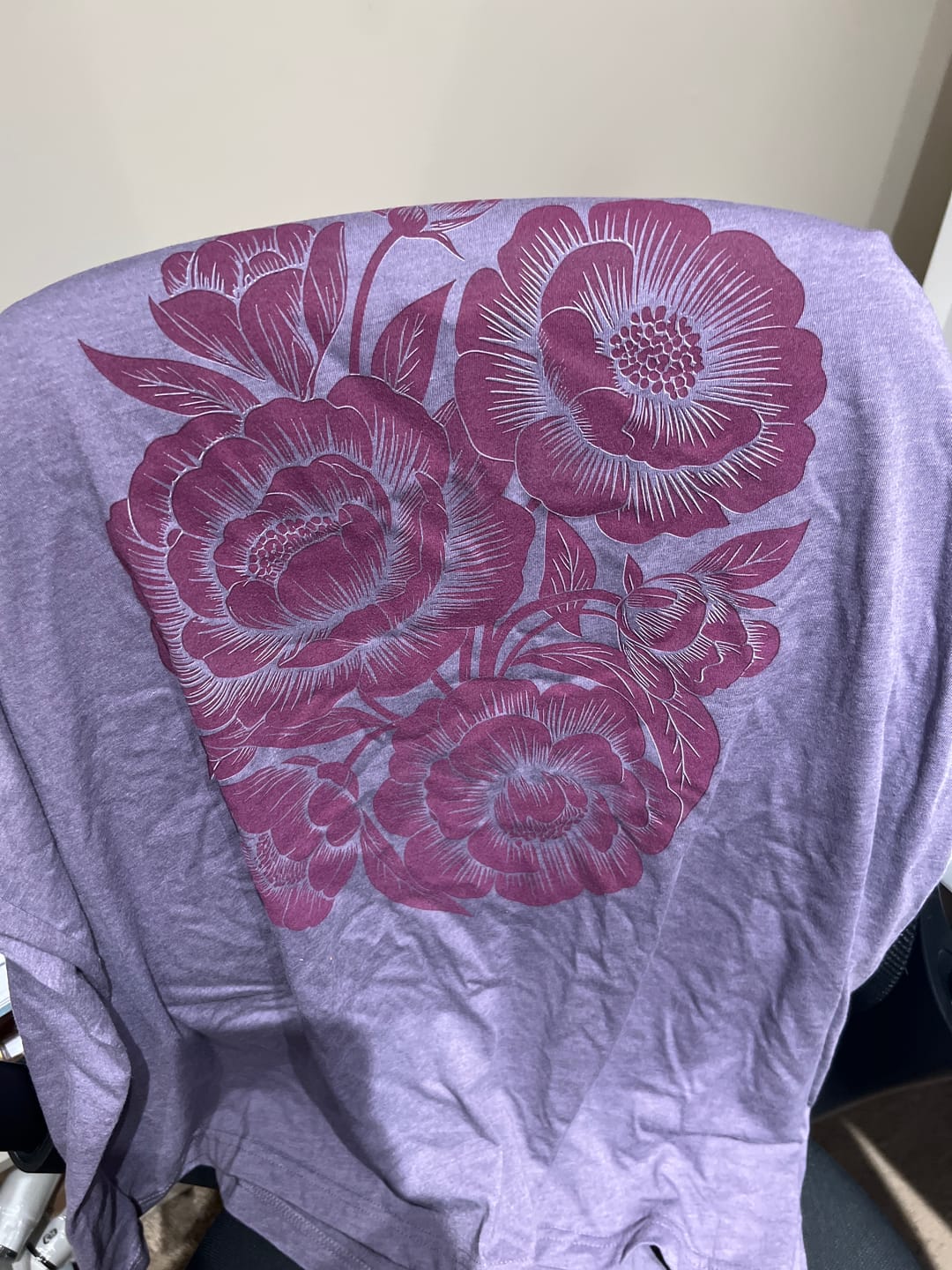 Customer photo review of Peonies Tee