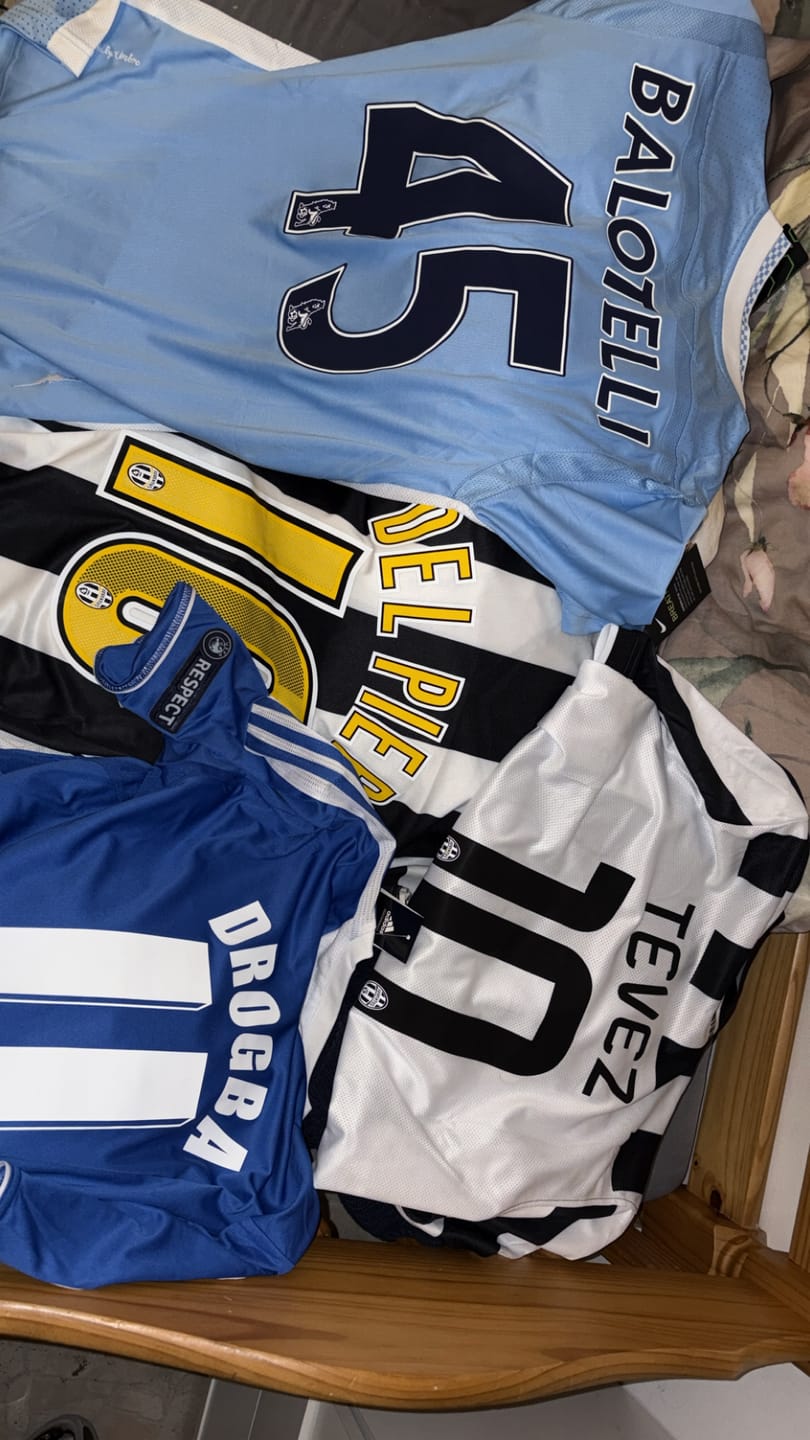 Customer photo review of Mario Balotelli 45 Manchester City 2011/12 Home Kit Blue Retro Jersey Trikot Jersey Maillot Soccer Shirt
