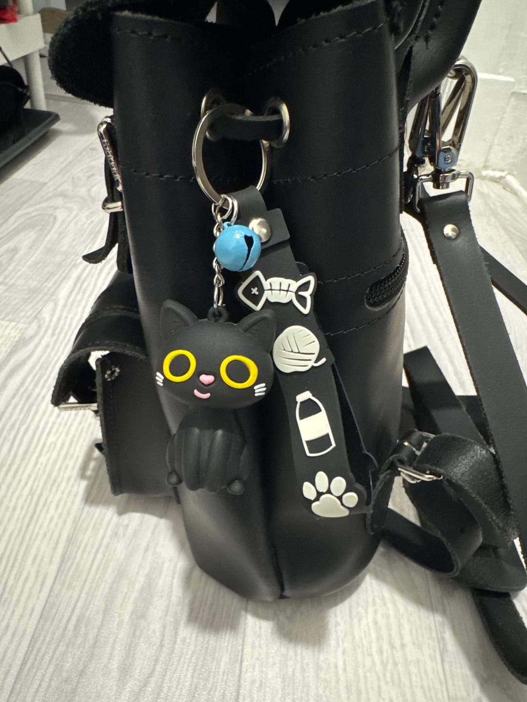 Customer photo review of Schwarze Katze 3D Taschenanhänger Lucky